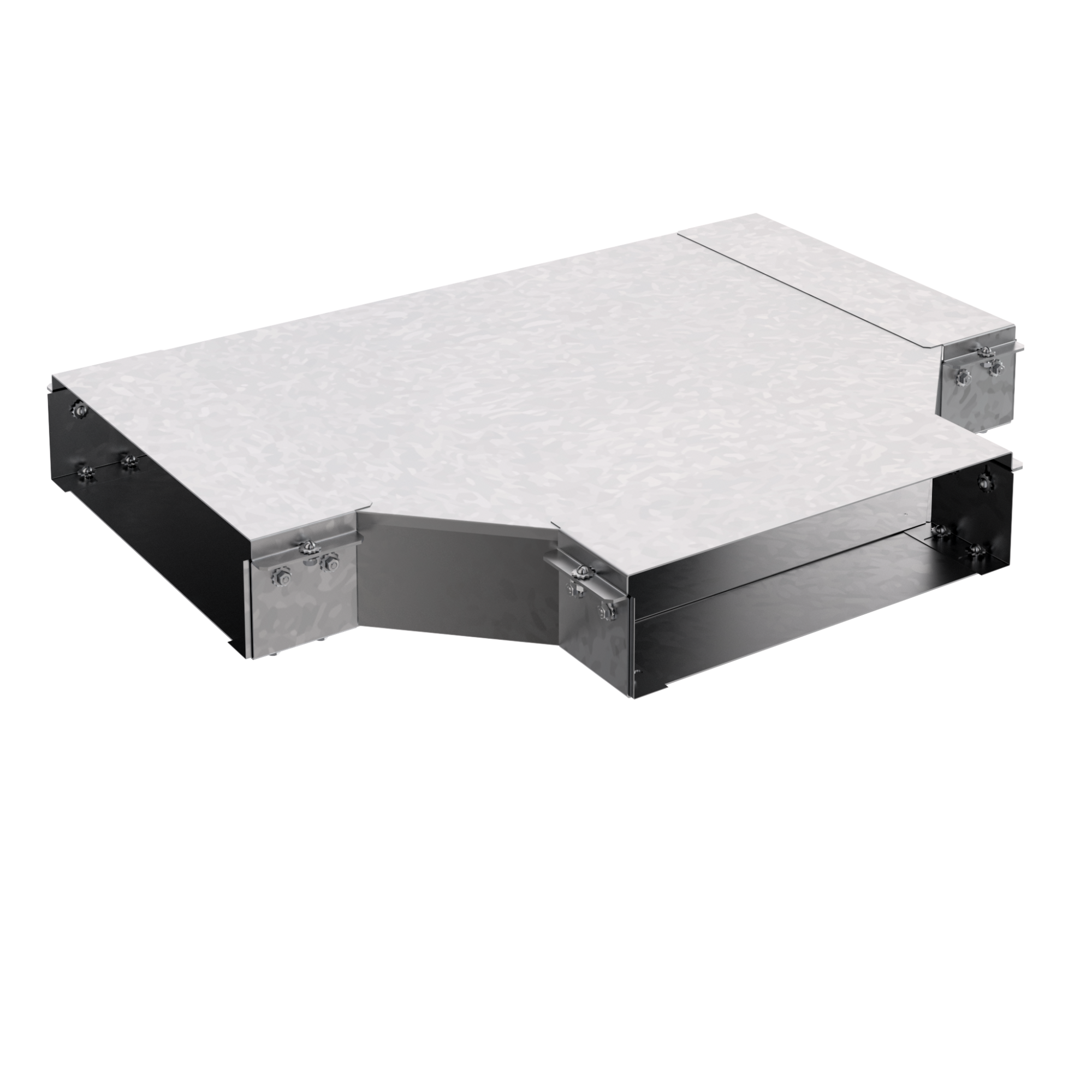 Короб угловой тройниковый горизонтальный КУТГ.150.100.600.1,5.6